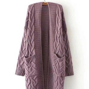 Cable Knit Cardigan with Pockets